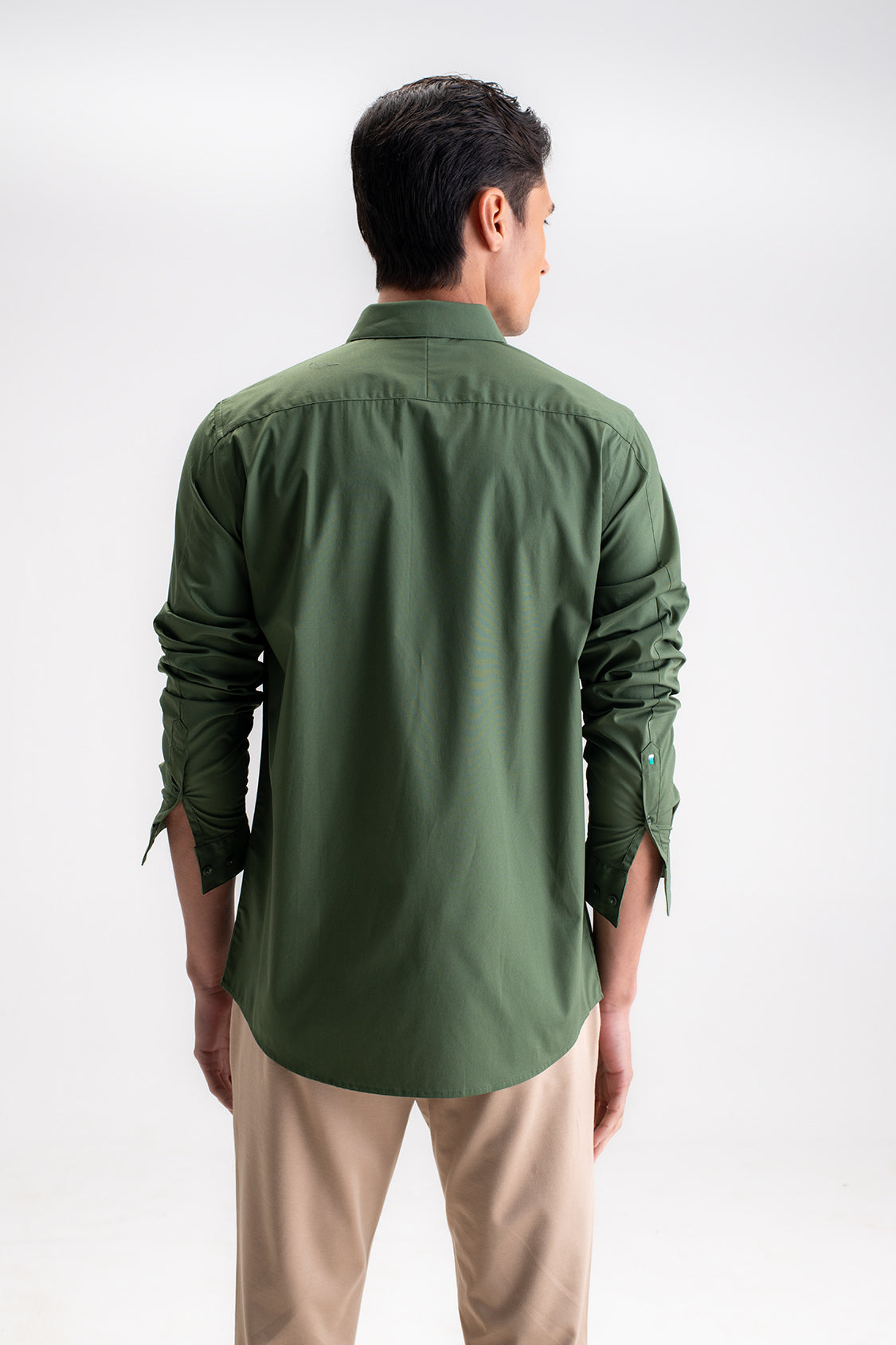 SLIM FIT CASUAL PLAIN SHIRT