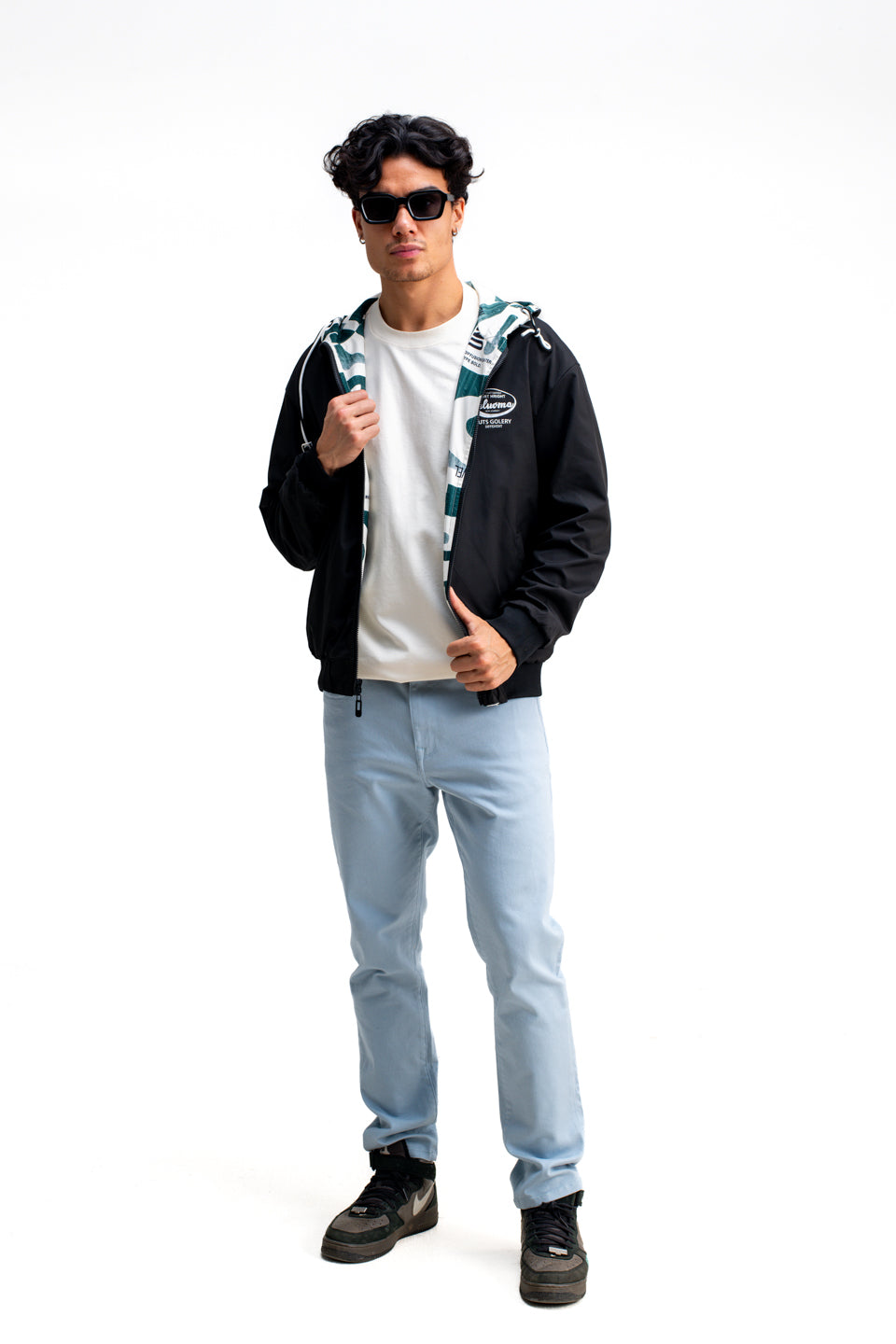REVERSIBLE ABSTRACT PRINTED JACKET