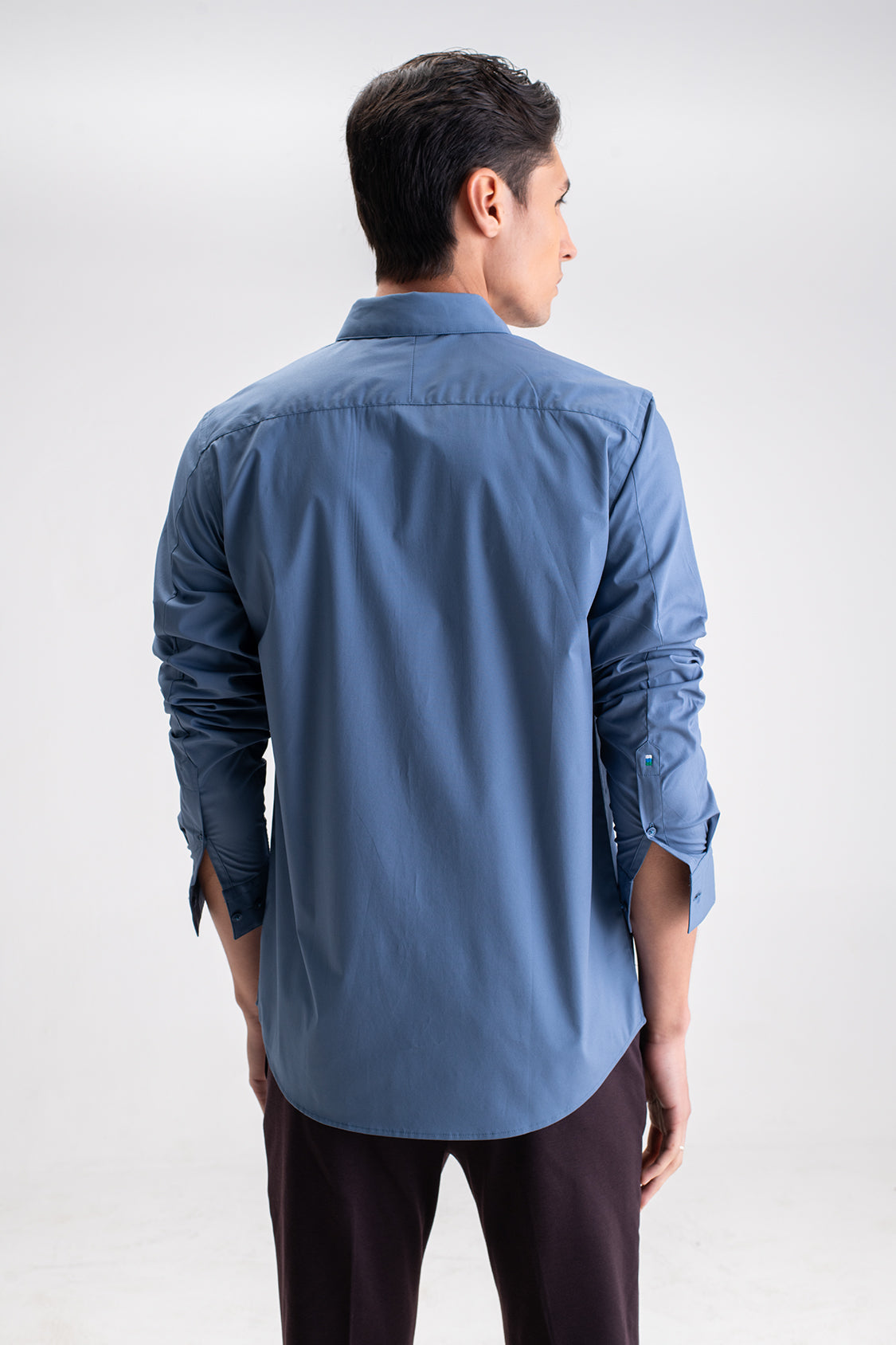SLIM FIT CASUAL PLAIN SHIRT