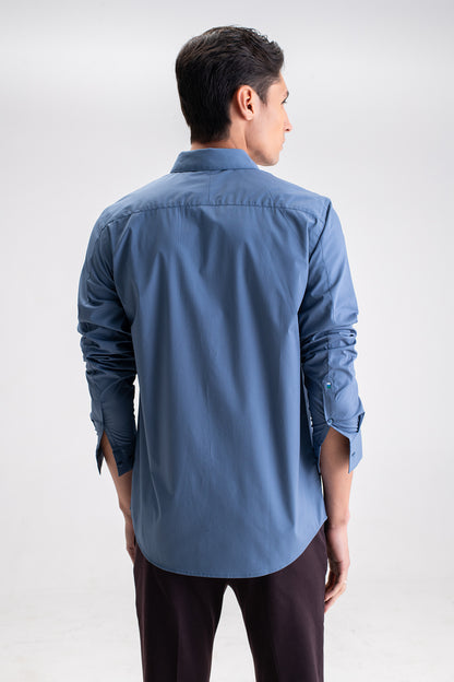 SLIM FIT CASUAL PLAIN SHIRT