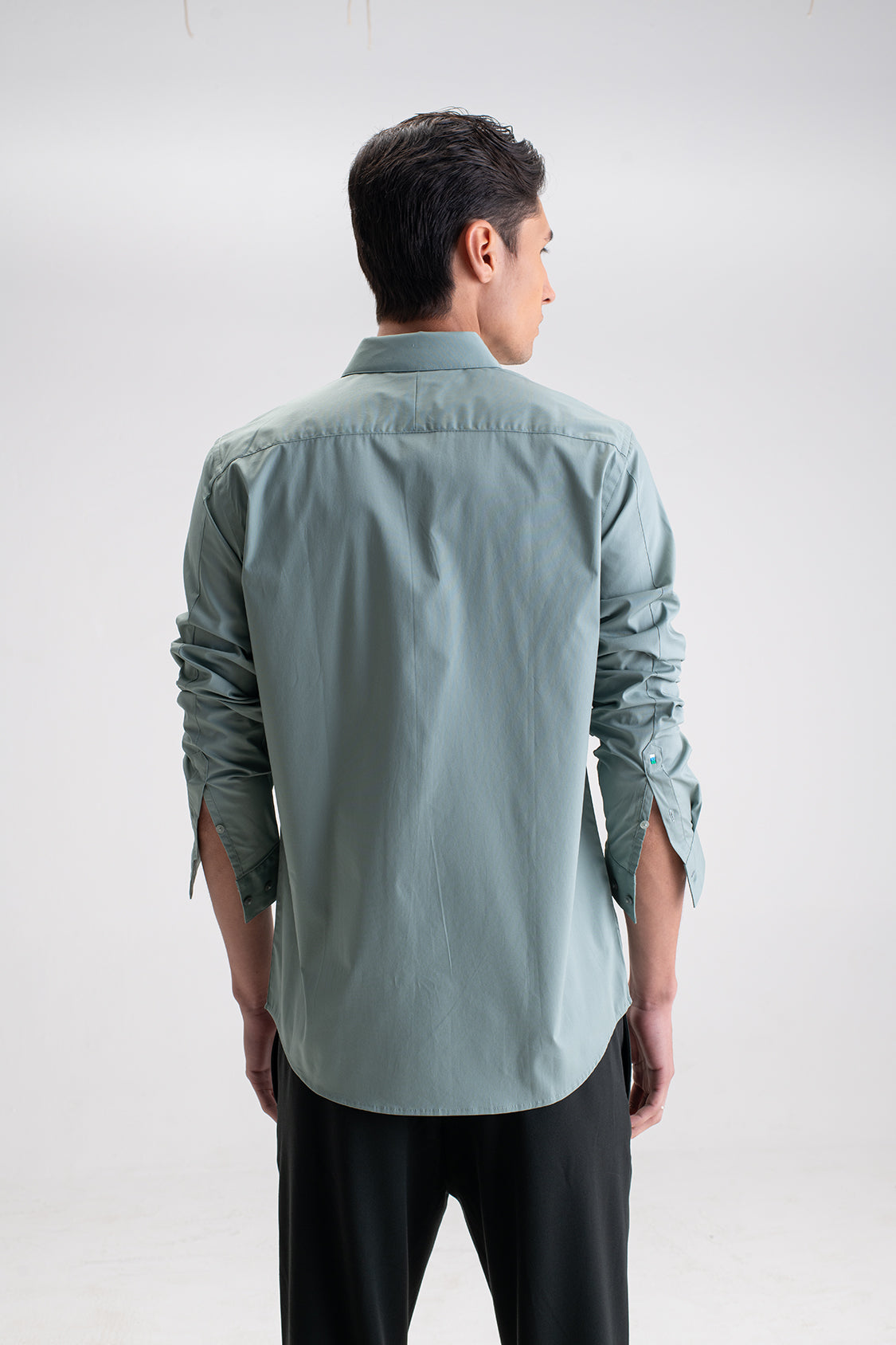 SLIM FIT CASUAL PLAIN SHIRT