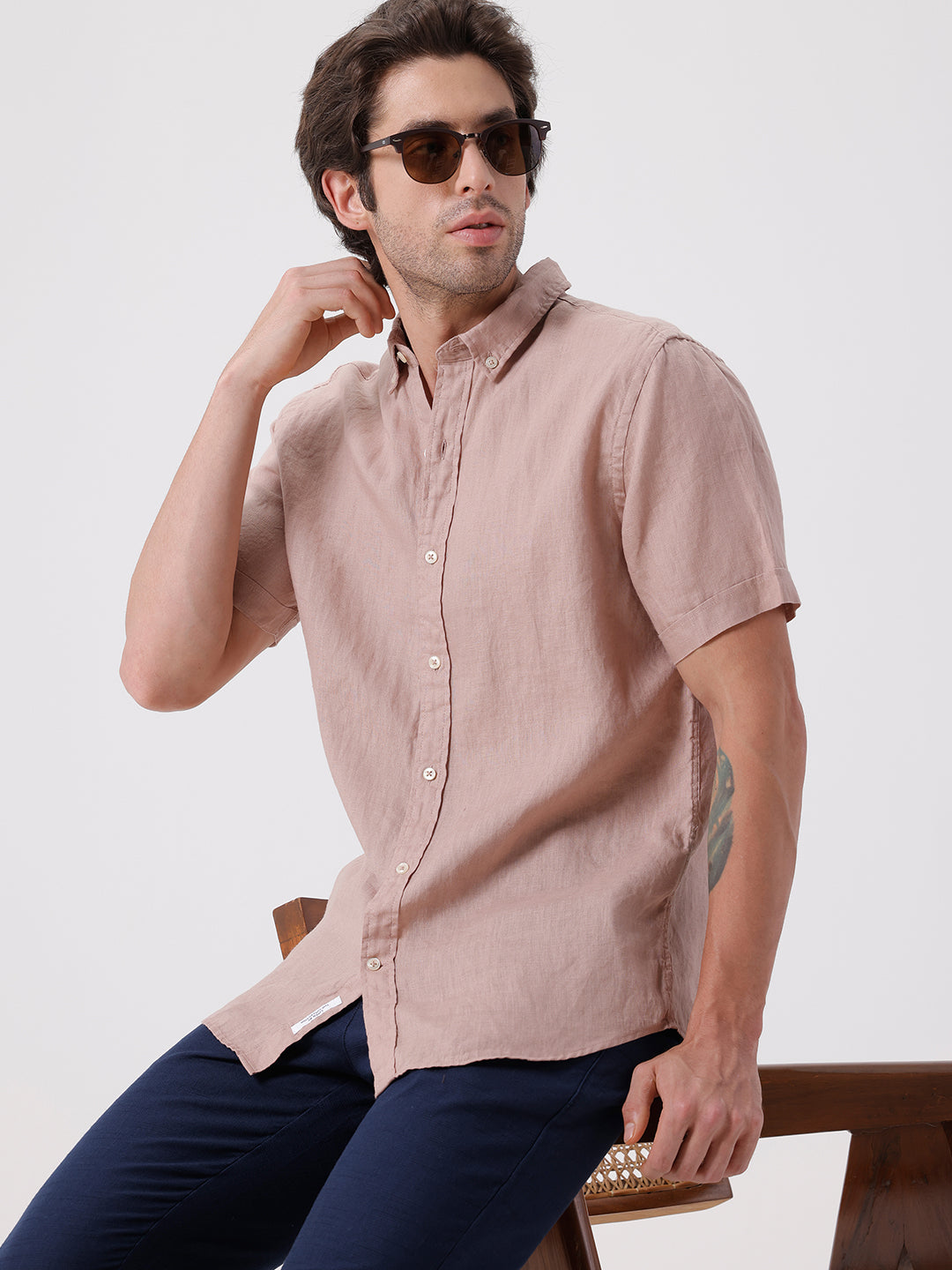 EUROPEAN FLAX 100% PURE LINEN SHIRT