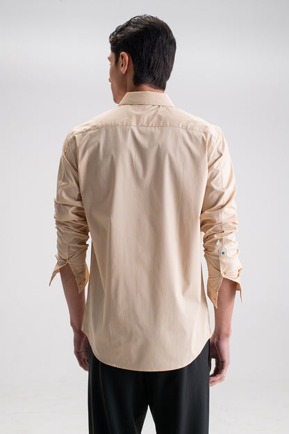 SLIM FIT CASUAL PLAIN SHIRT