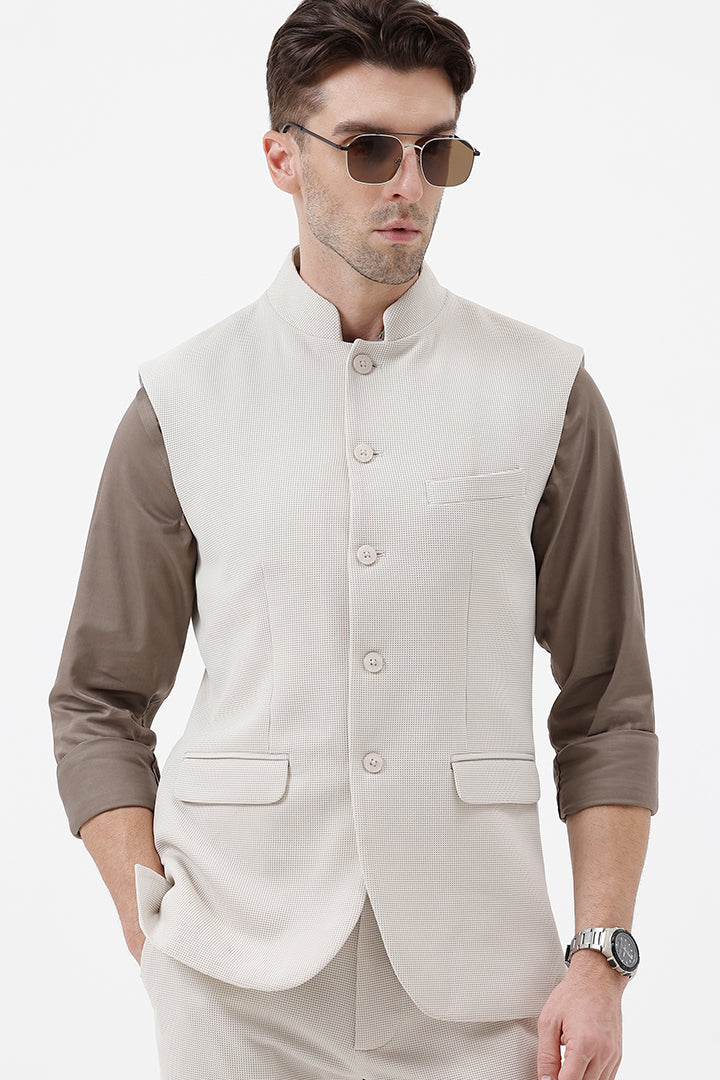 CREAM- 3 WAISTCOAT
