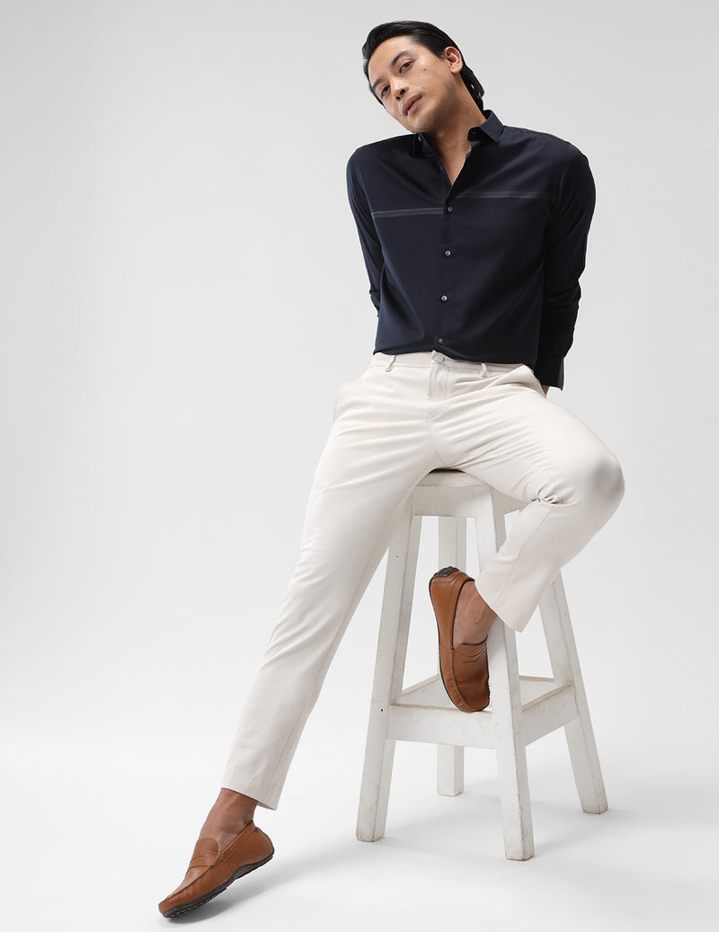 Solid Formal Satin Shirt