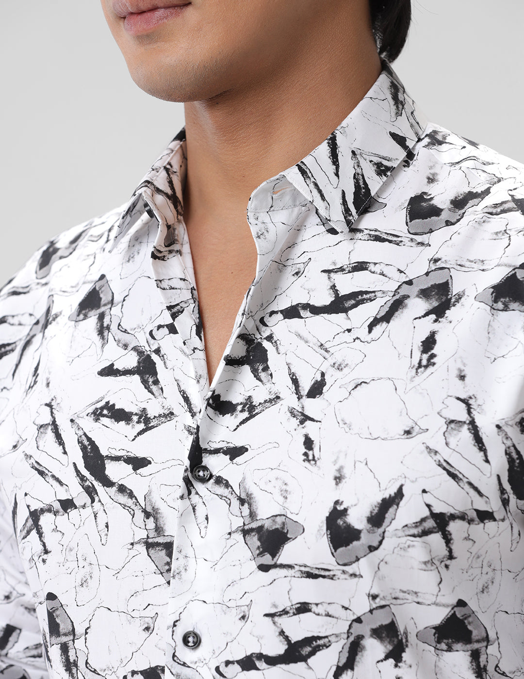 Printed Smart Casual Cotton Shirt