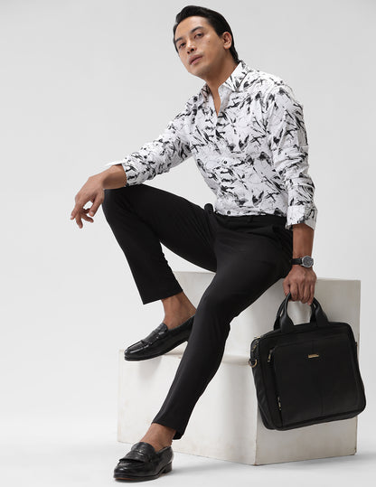 Printed Smart Casual Cotton Shirt