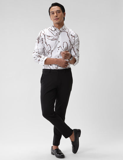 Printed Smart Casual Cotton Shirt