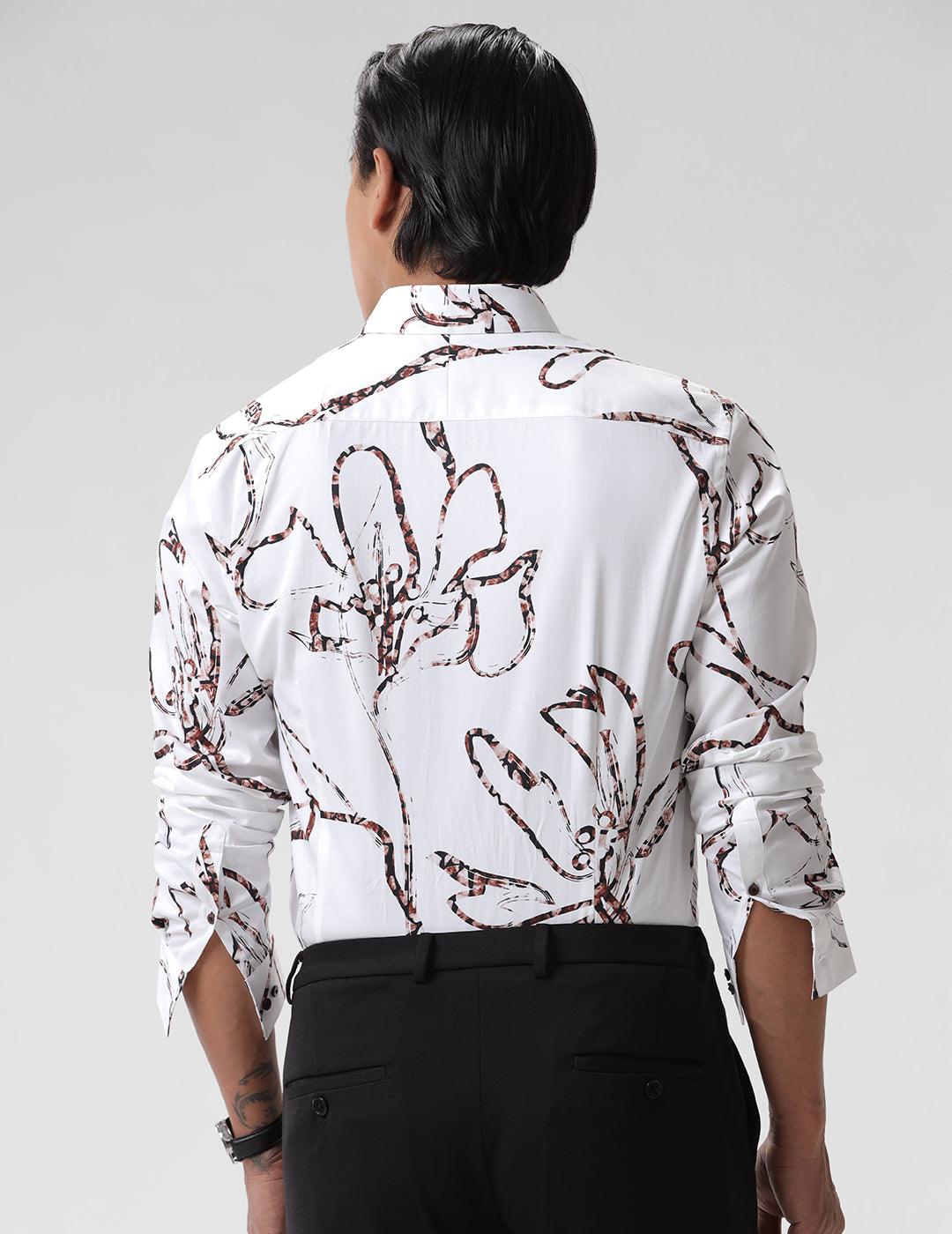 Printed Smart Casual Cotton Shirt