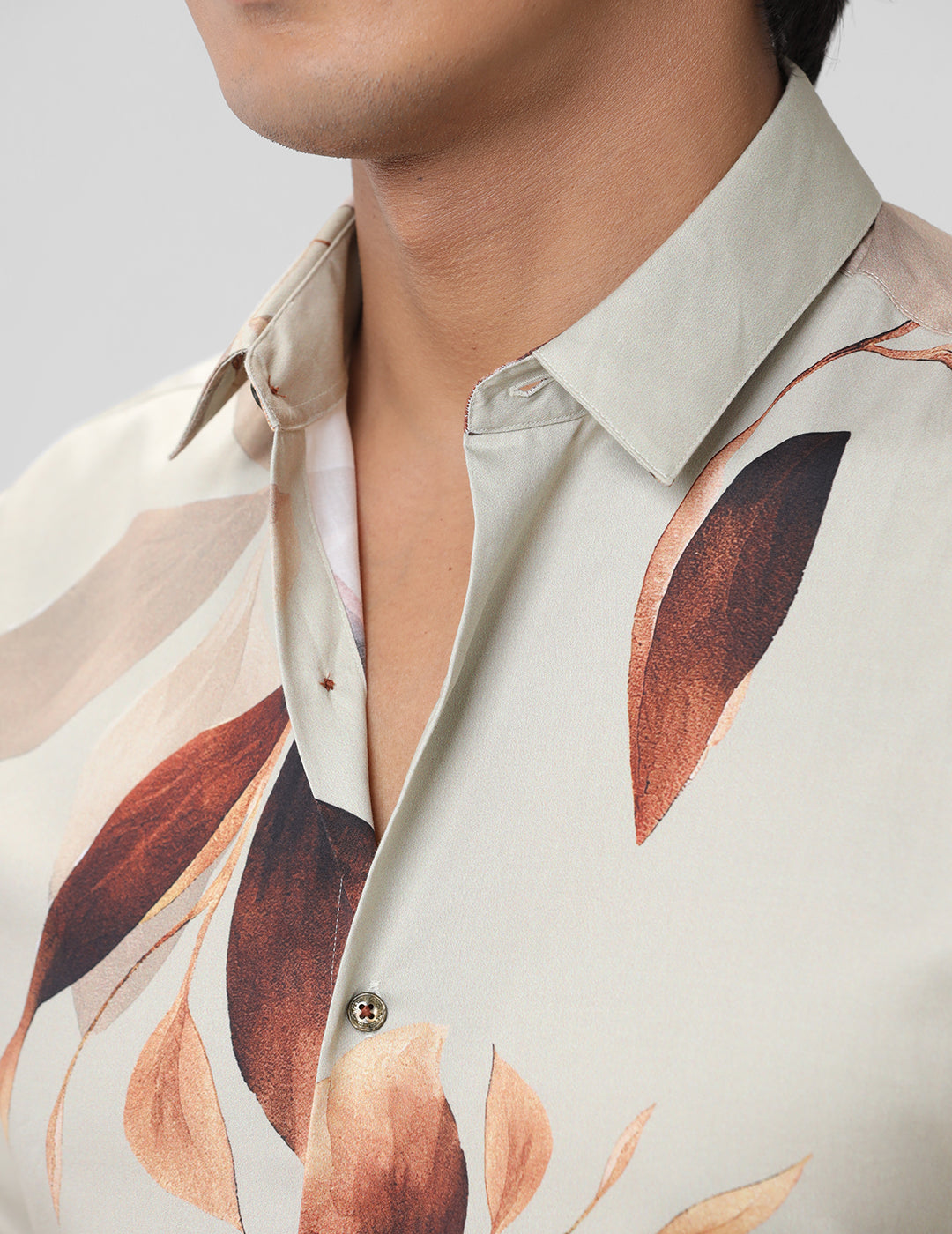 Printed Smart Casual Cotton Shirt