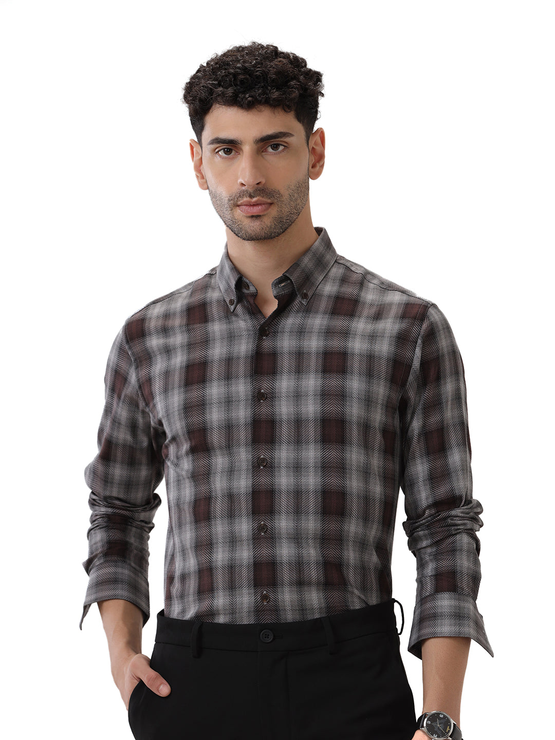 COTTON CHECKED SHIRT