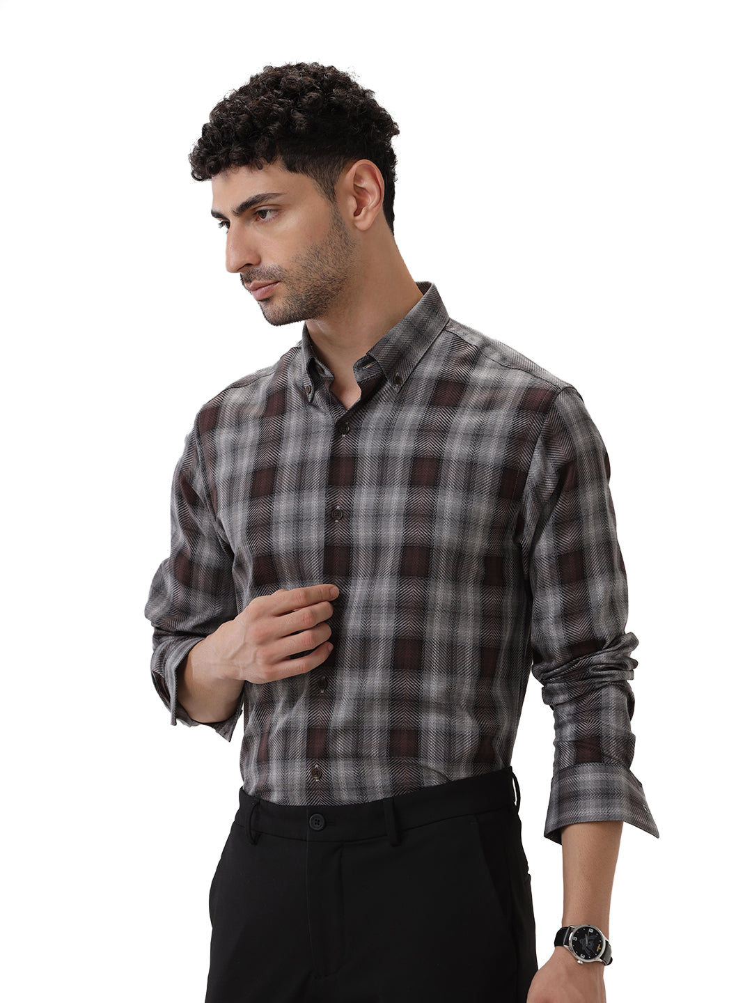 COTTON CHECKED SHIRT