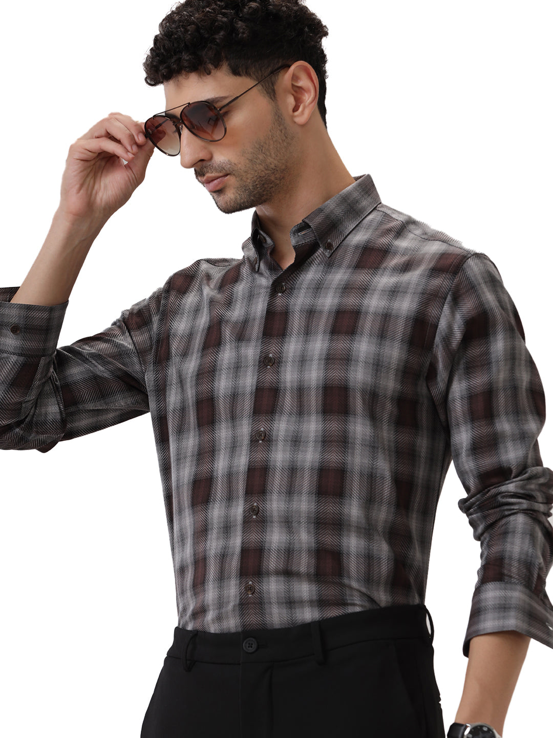 COTTON CHECKED SHIRT