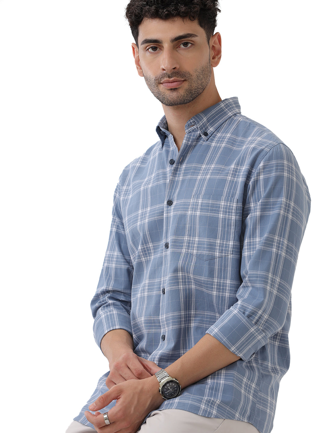 COTTON CHECKED SHIRT