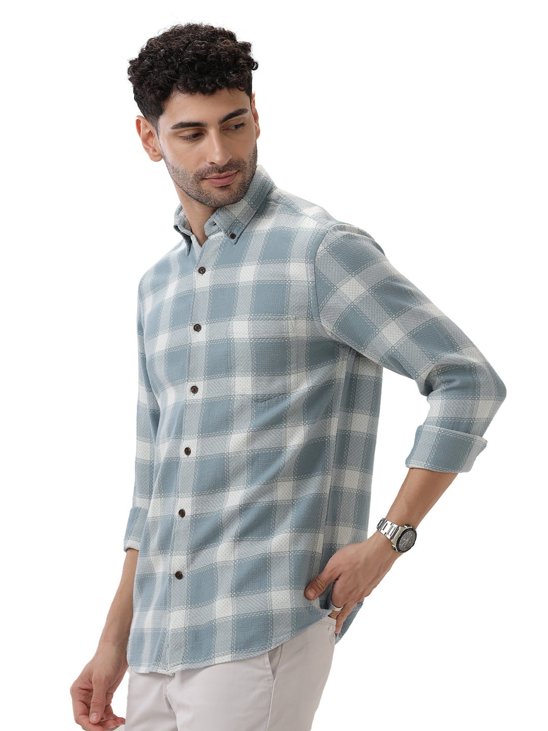 COTTON CHECKED SHIRT