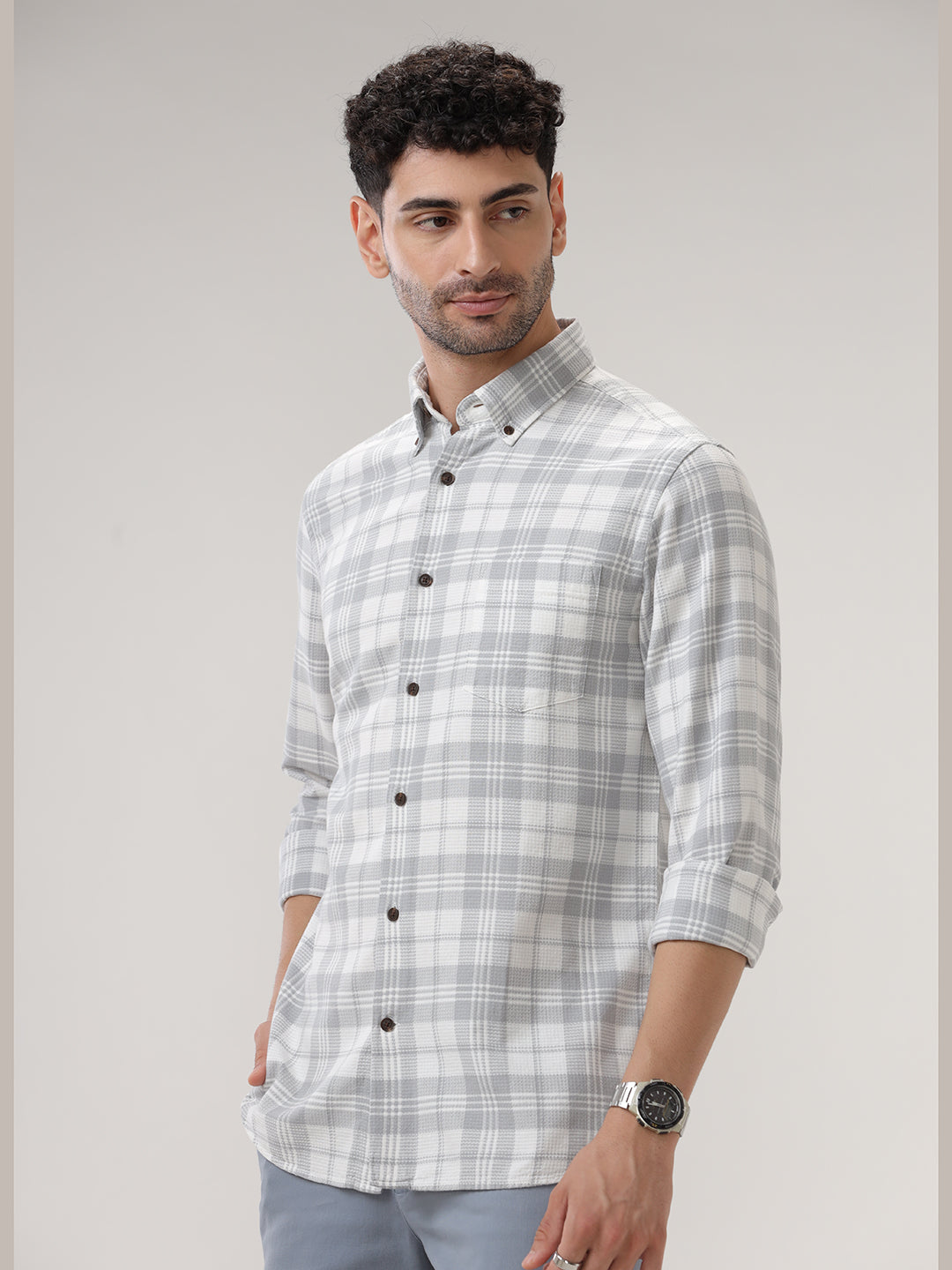 COTTON CHECKED SHIRT