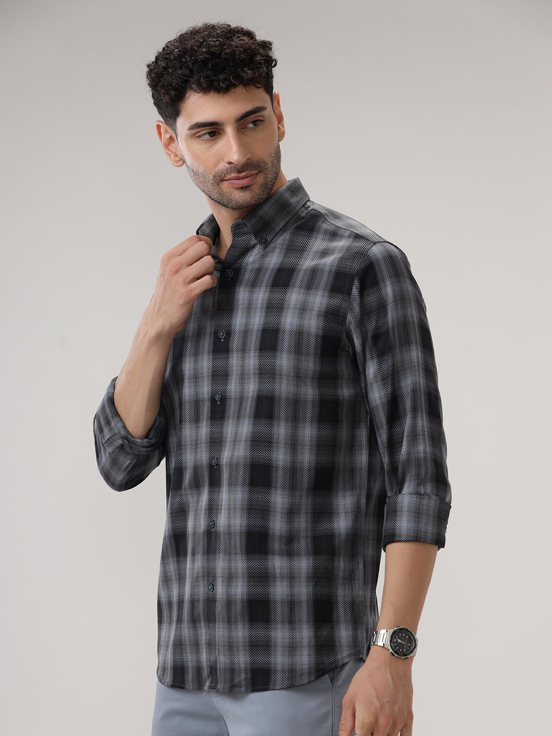 COTTON CHECKED SHIRT