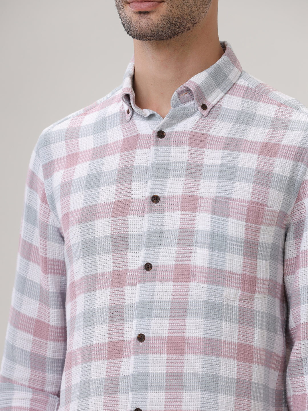 COTTON CHECKED SHIRT