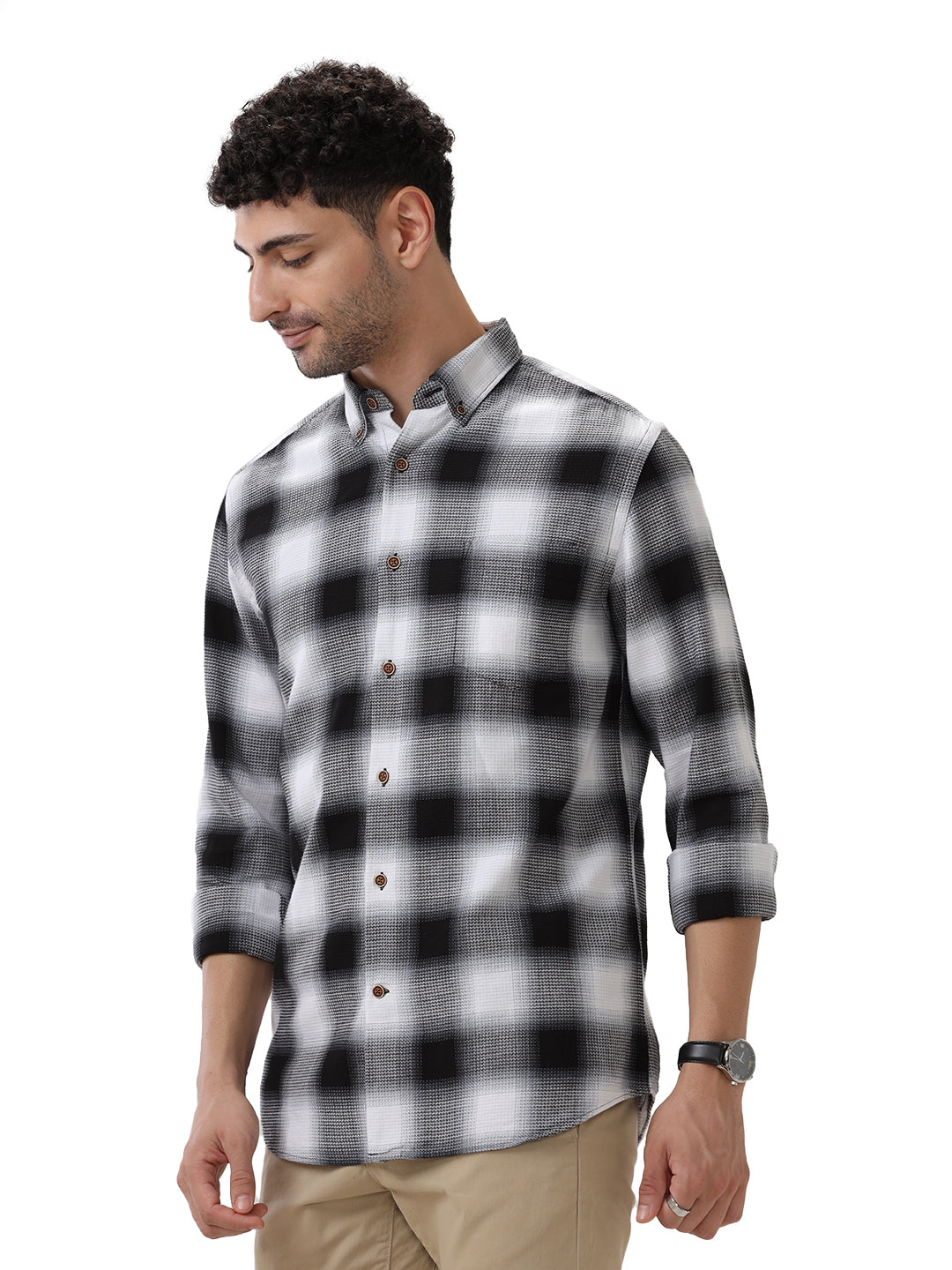 COTTON CHECKED SHIRT