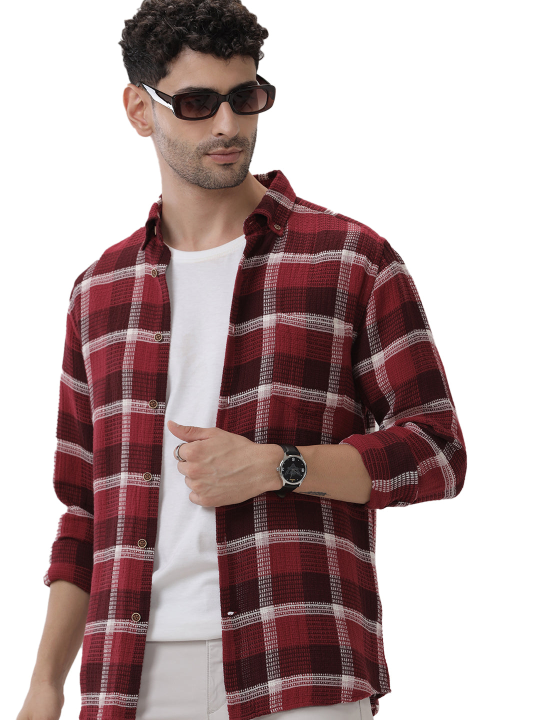 COTTON CHECKED SHIRT