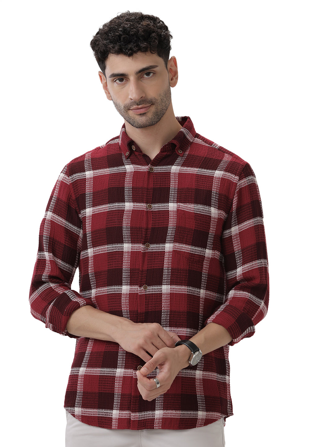 COTTON CHECKED SHIRT