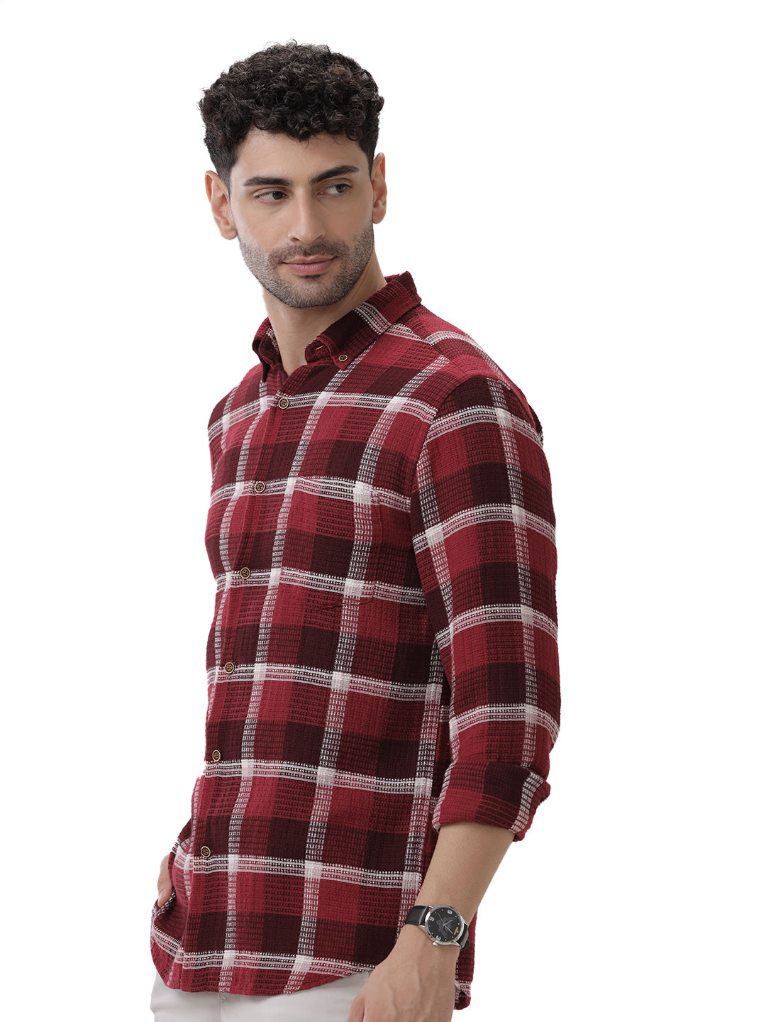 COTTON CHECKED SHIRT