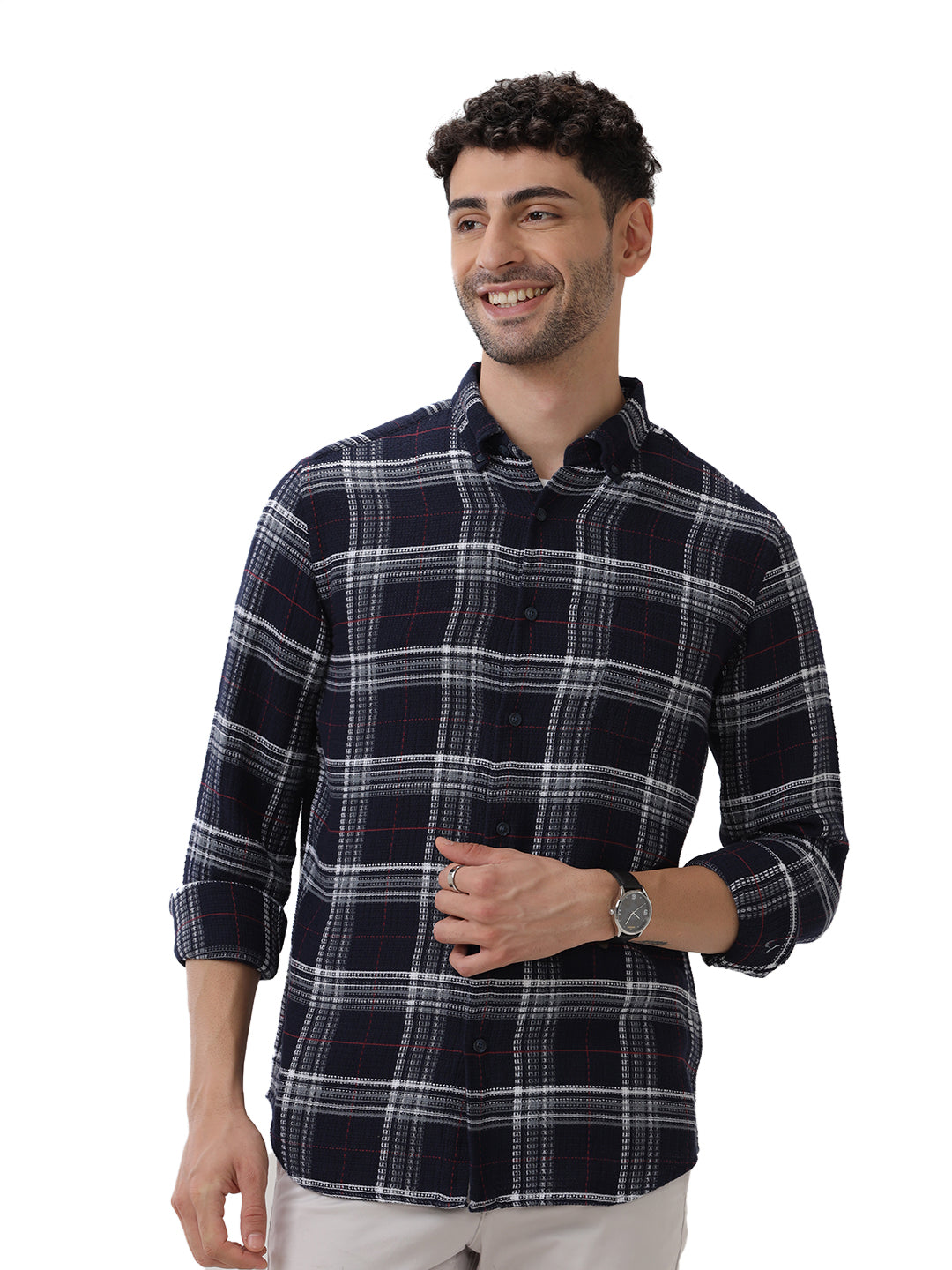 COTTON CHECKED SHIRT