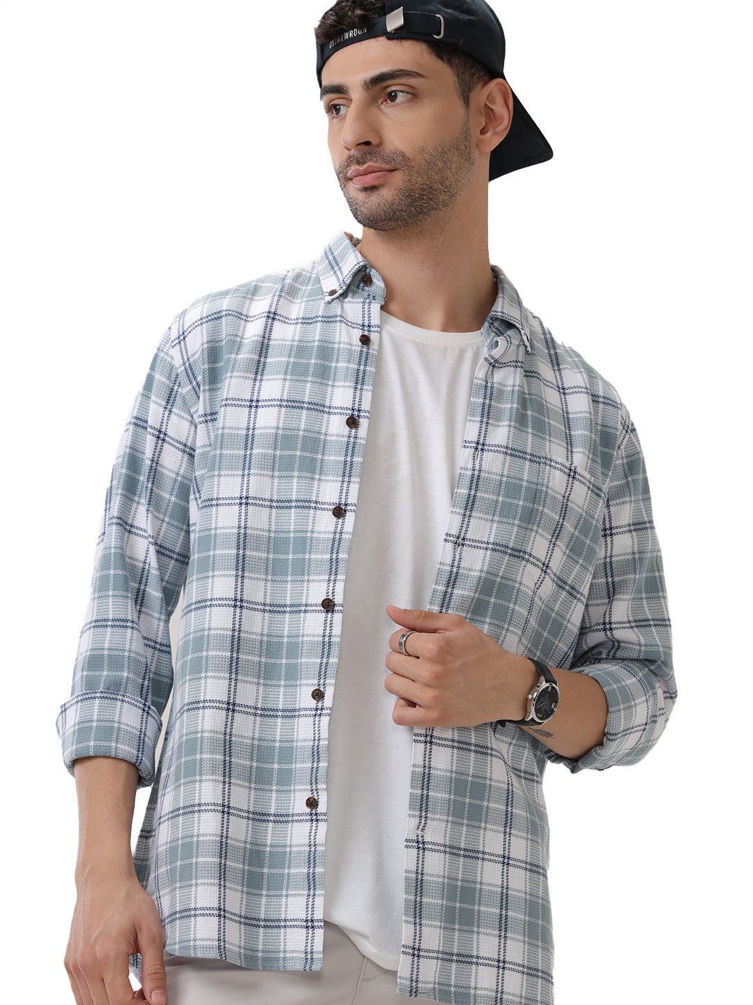 COTTON CHECKED SHIRT