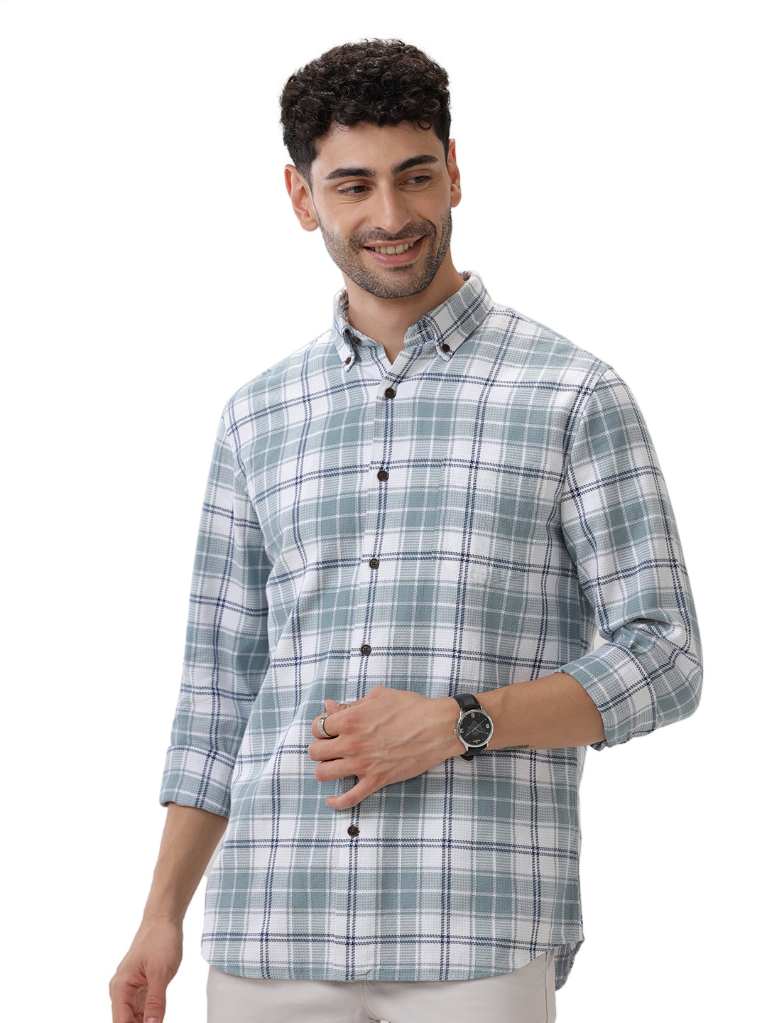 COTTON CHECKED SHIRT