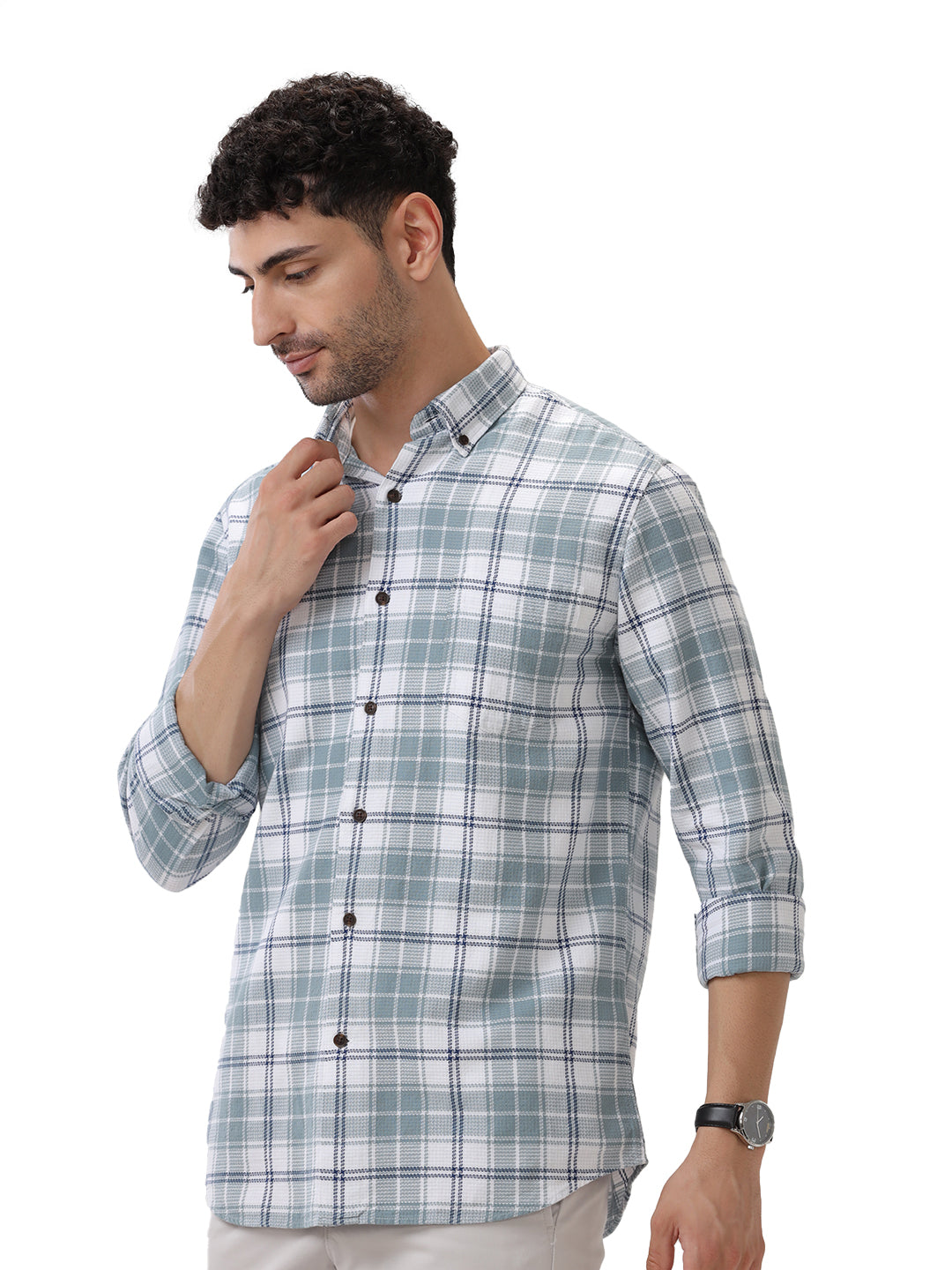 COTTON CHECKED SHIRT