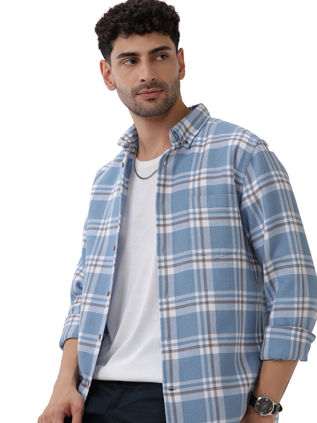 COTTON CHECKED SHIRT