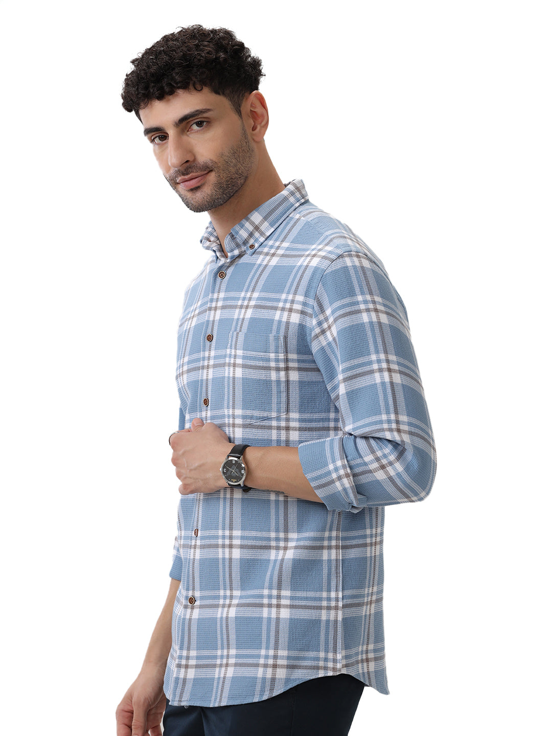 COTTON CHECKED SHIRT