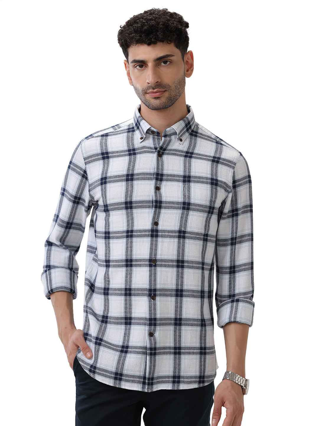 COTTON CHECKED SHIRT