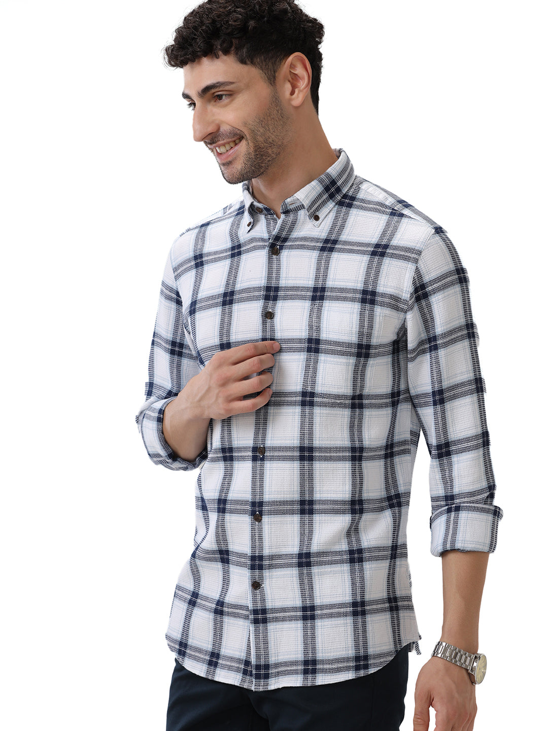 COTTON CHECKED SHIRT