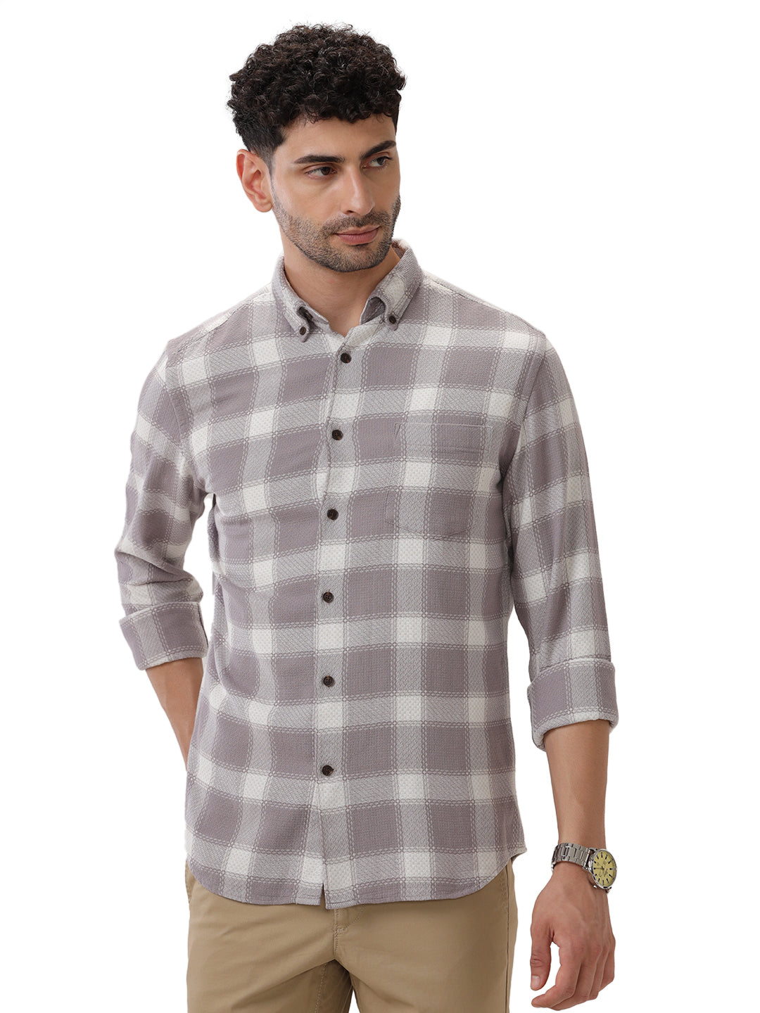 COTTON CHECKED SHIRT