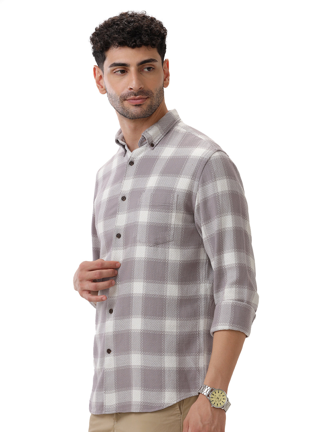 COTTON CHECKED SHIRT