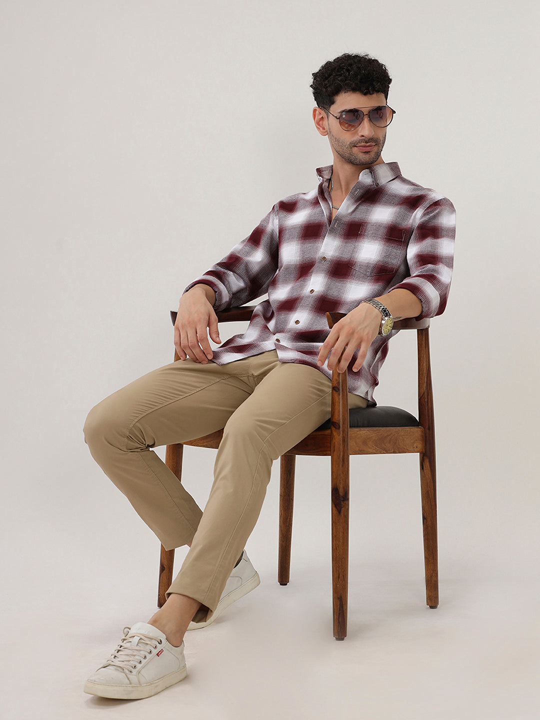 COTTON CHECKED SHIRT