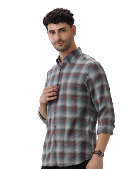 COTTON CHECKED SHIRT