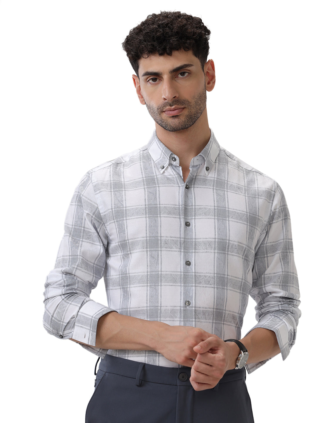 COTTON CHECKED SHIRT