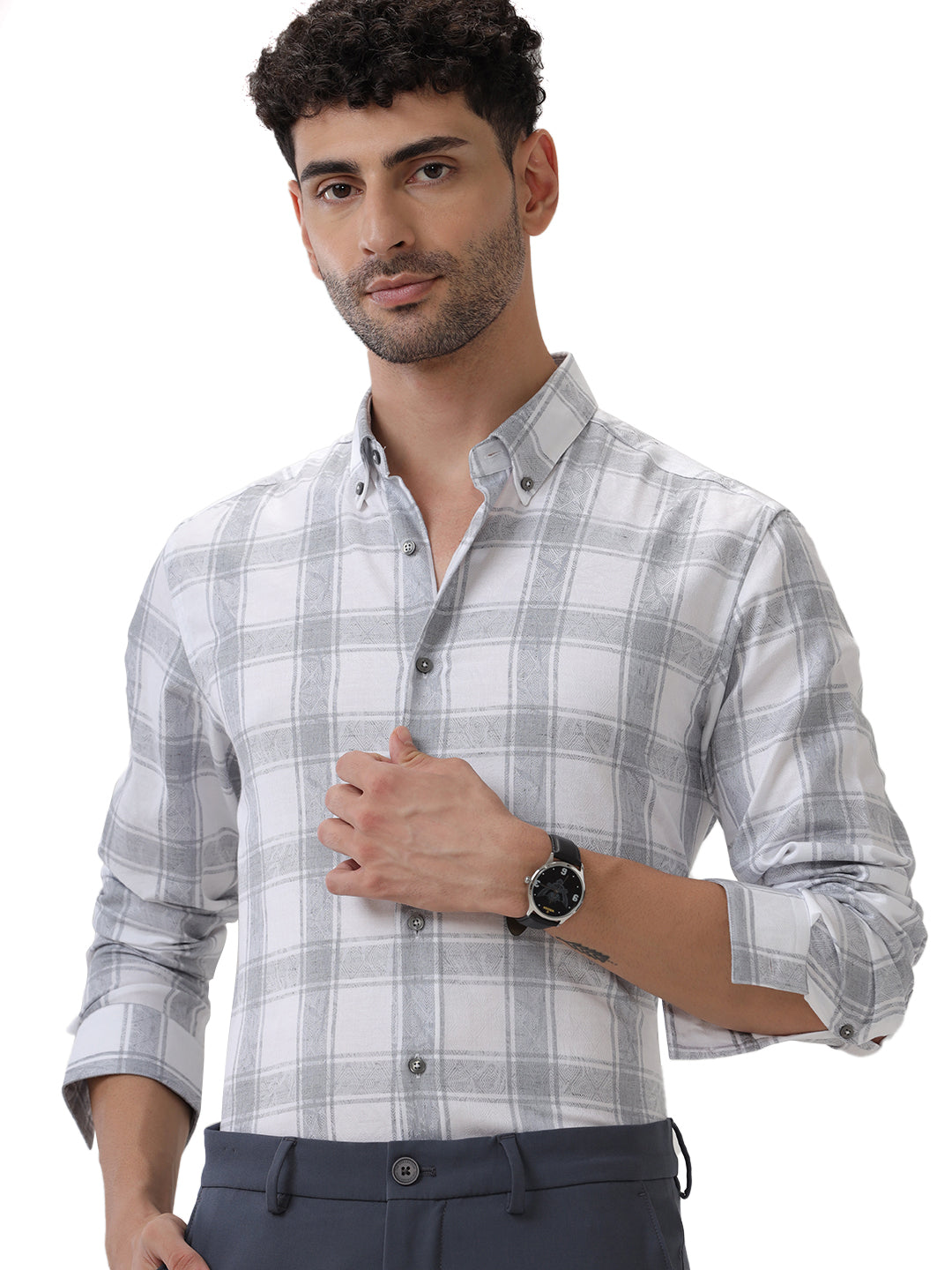 COTTON CHECKED SHIRT