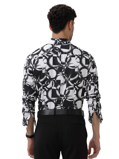 ABSTRACT PRINT SLIM FIT SHIRT