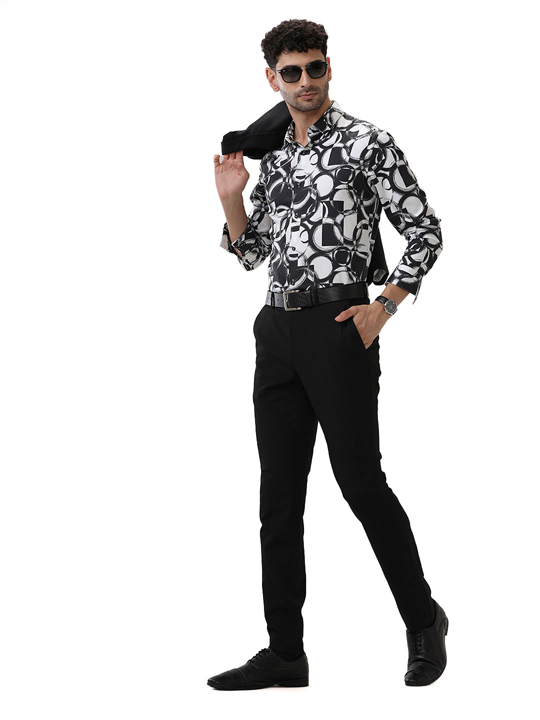 ABSTRACT PRINT SLIM FIT SHIRT