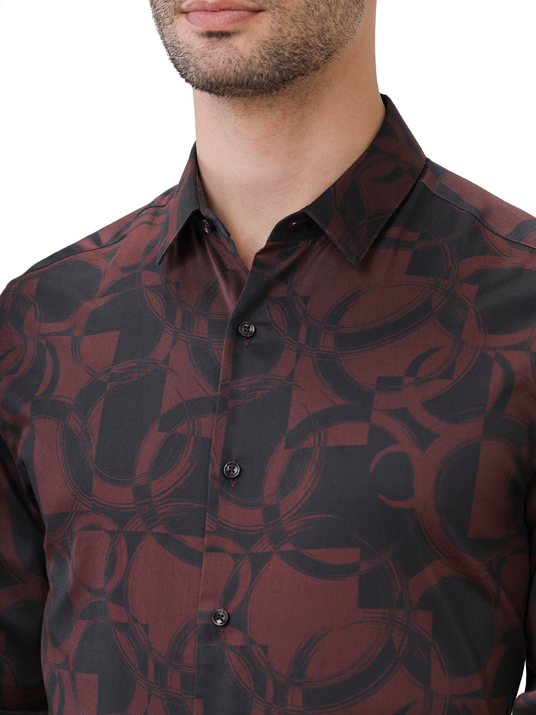 ABSTRACT PRINT FULL SLEEVES SHIRT