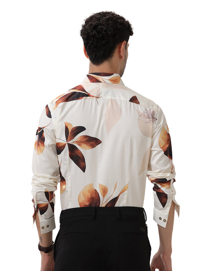 FLORAL PRINT FULL SLEEVE SHIRT