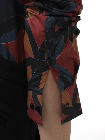 ABSTRACT PRINT FULL SLEEVES SHIRT