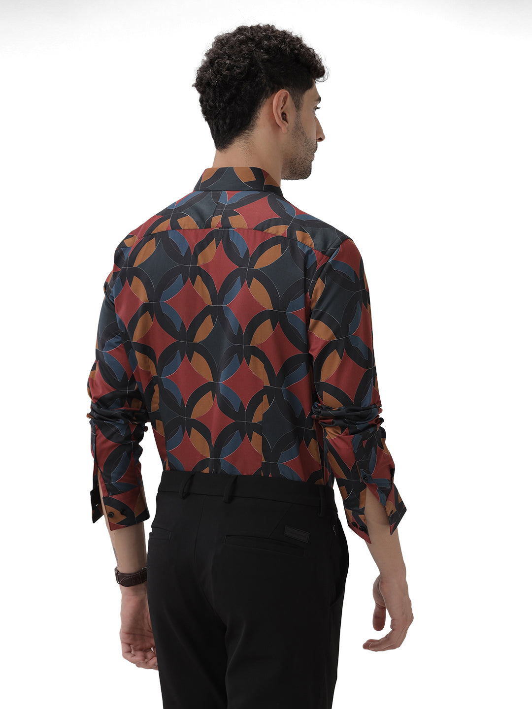 ABSTRACT PRINT FULL SLEEVES SHIRT