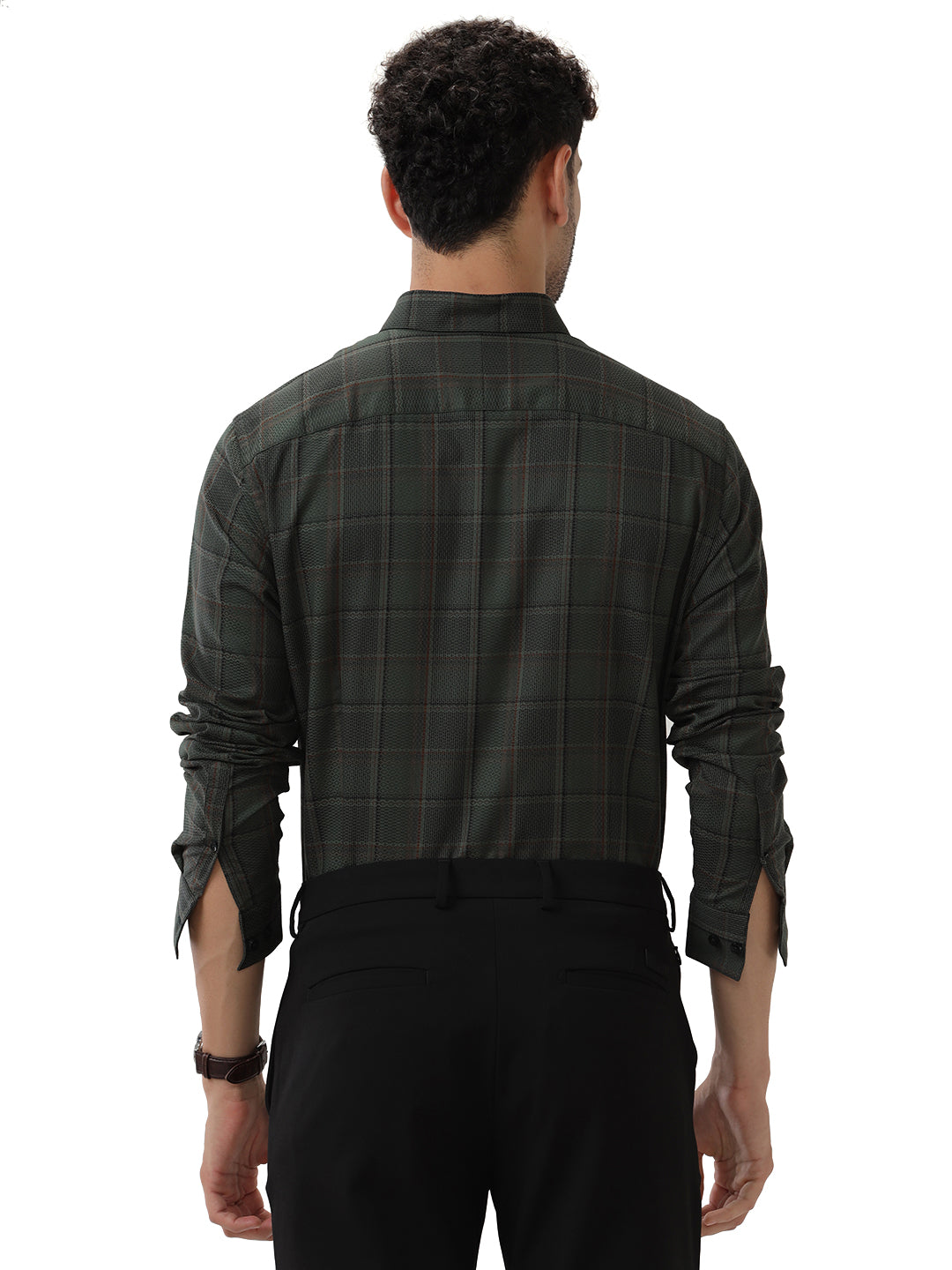 Dark Formal Premium Checkerd Shirt