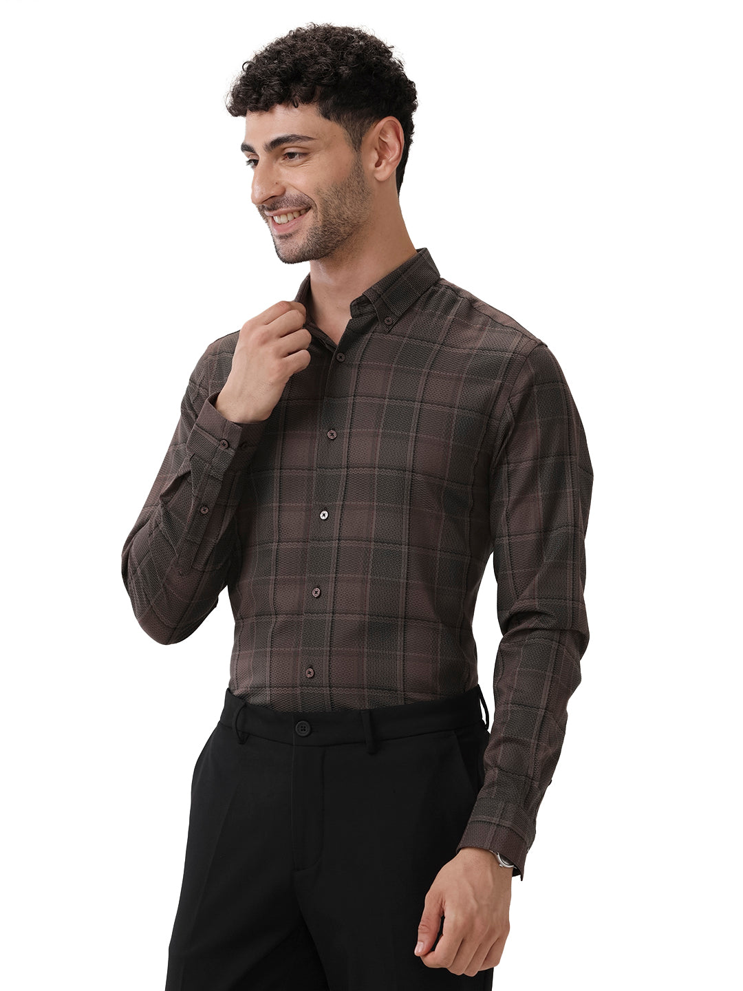 DARK CHECKERED PREMIUM SHIRT