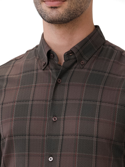 DARK CHECKERED PREMIUM SHIRT