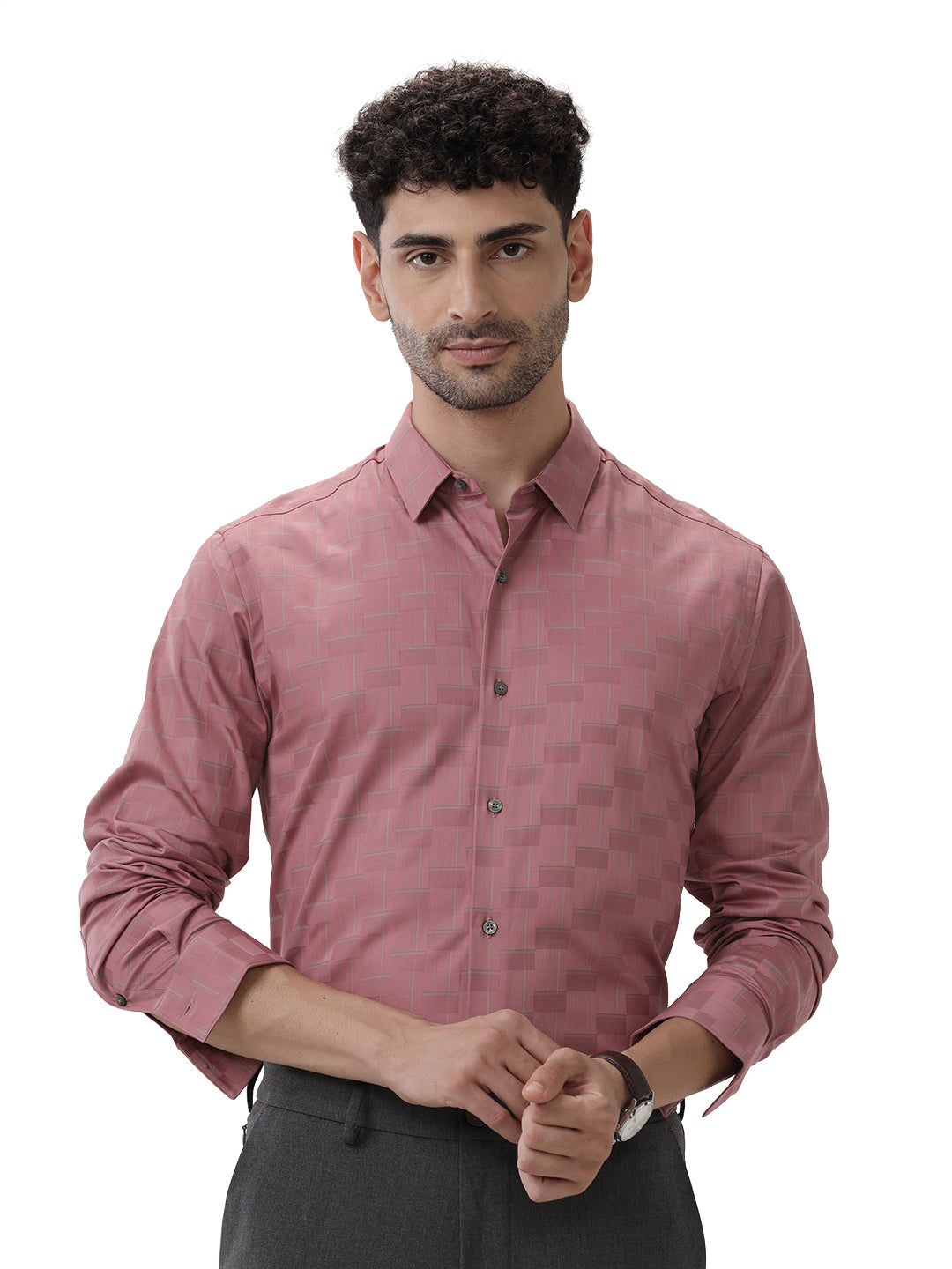 GEOMETRIC JACQUARD SHIRT